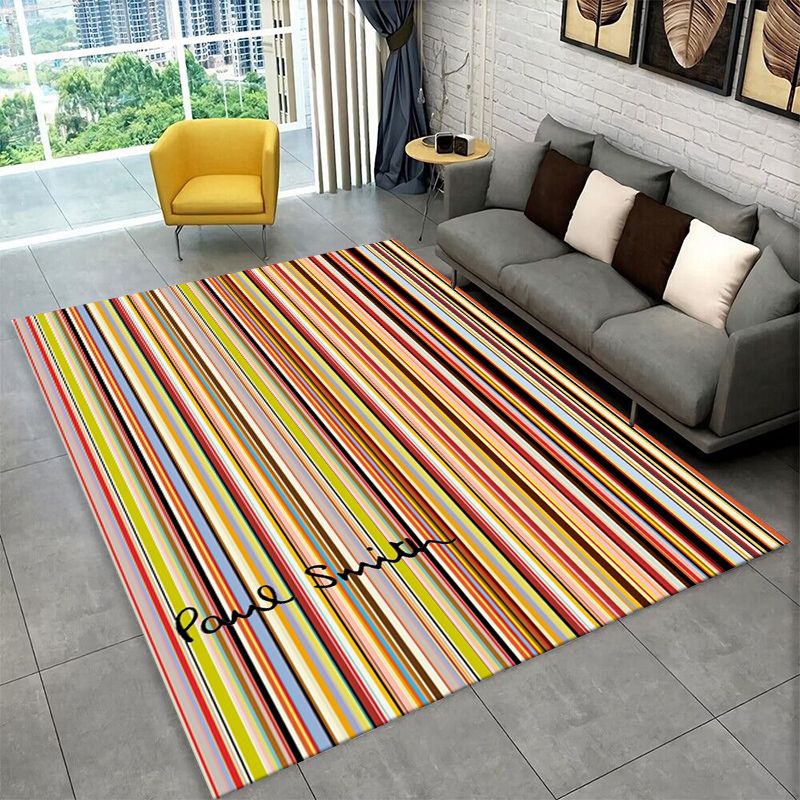 Kids Outdoor Mat - ファッション P-Paul S-Smit レインボー ノンスリップエリアラグ リビングルーム、ベッドルーム、プレイルーム用、ソフトカーペットフロアマット