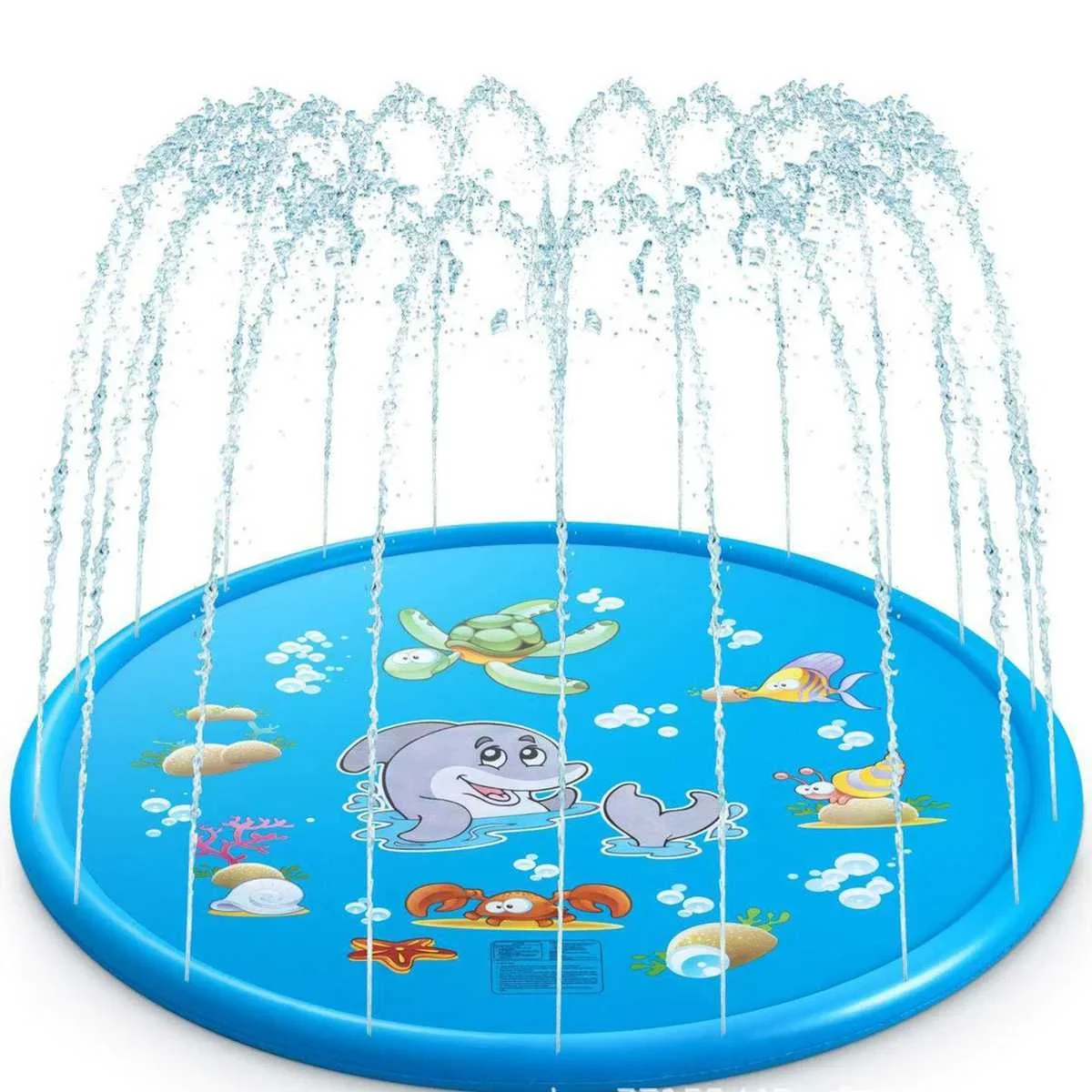 Kids Outdoor Mat - 100/170cm子供用屋外遊具、子供用インフレータブル丸型水遊びプール、スプリンクラーマット、庭用ウォータースプレーパッド