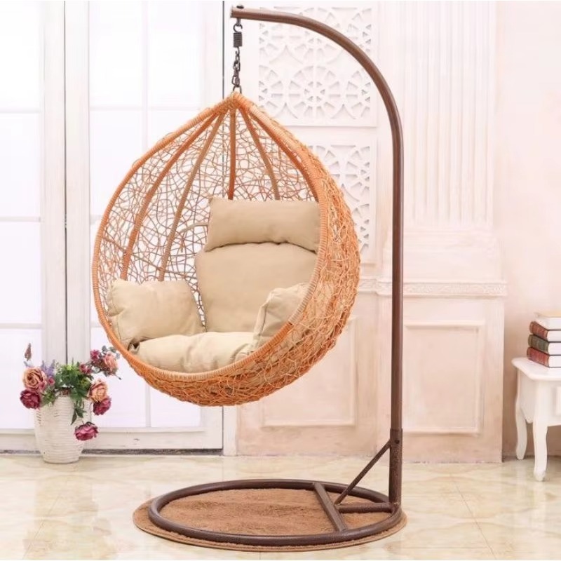 スタンド付きパティオスイング、屋外家具セット、子供と大人用ガ - Kids Outdoor Egg Chair のレビューと価格