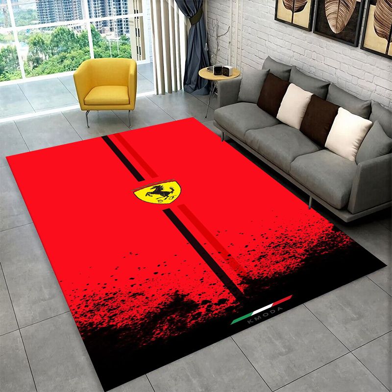 レトロ F-Ferrarii レーシングカー モト ノンスリ - Kids Outdoor Mat のレビューと価格