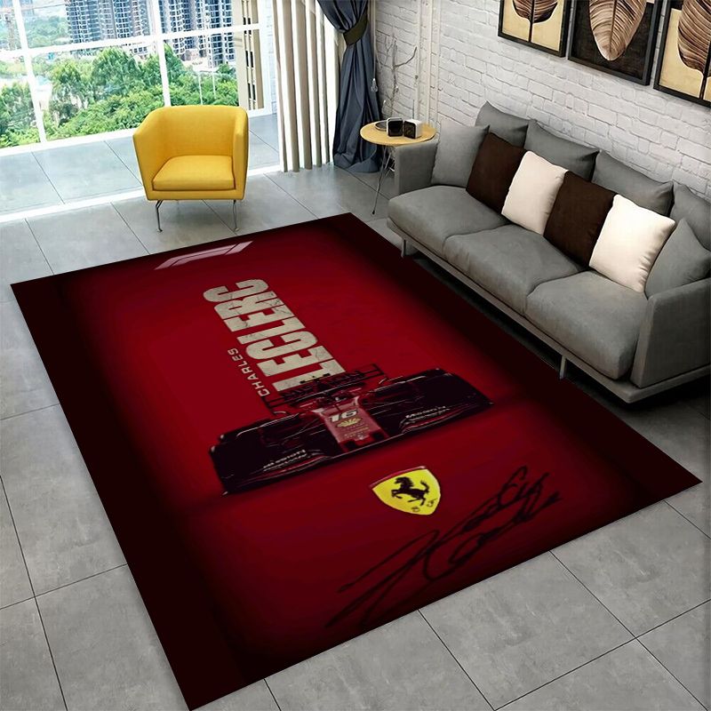 レトロ F-Ferrarii レーシングカー モト ノンスリ - Kids Outdoor Mat のレビューと価格