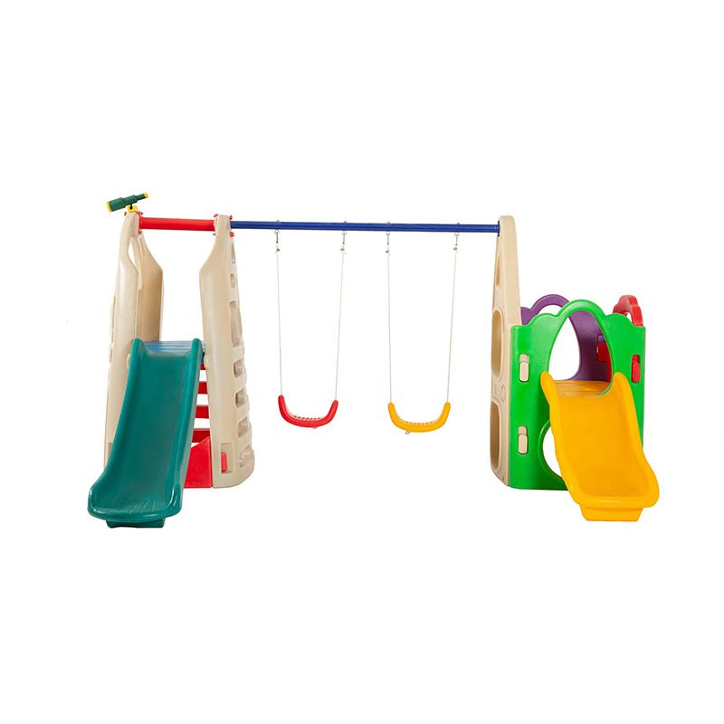高品質子供用屋内外兼用プラスチック製ダブルスライド遊具、キッ - Kids Outdoor Slide Set のレビューと価格