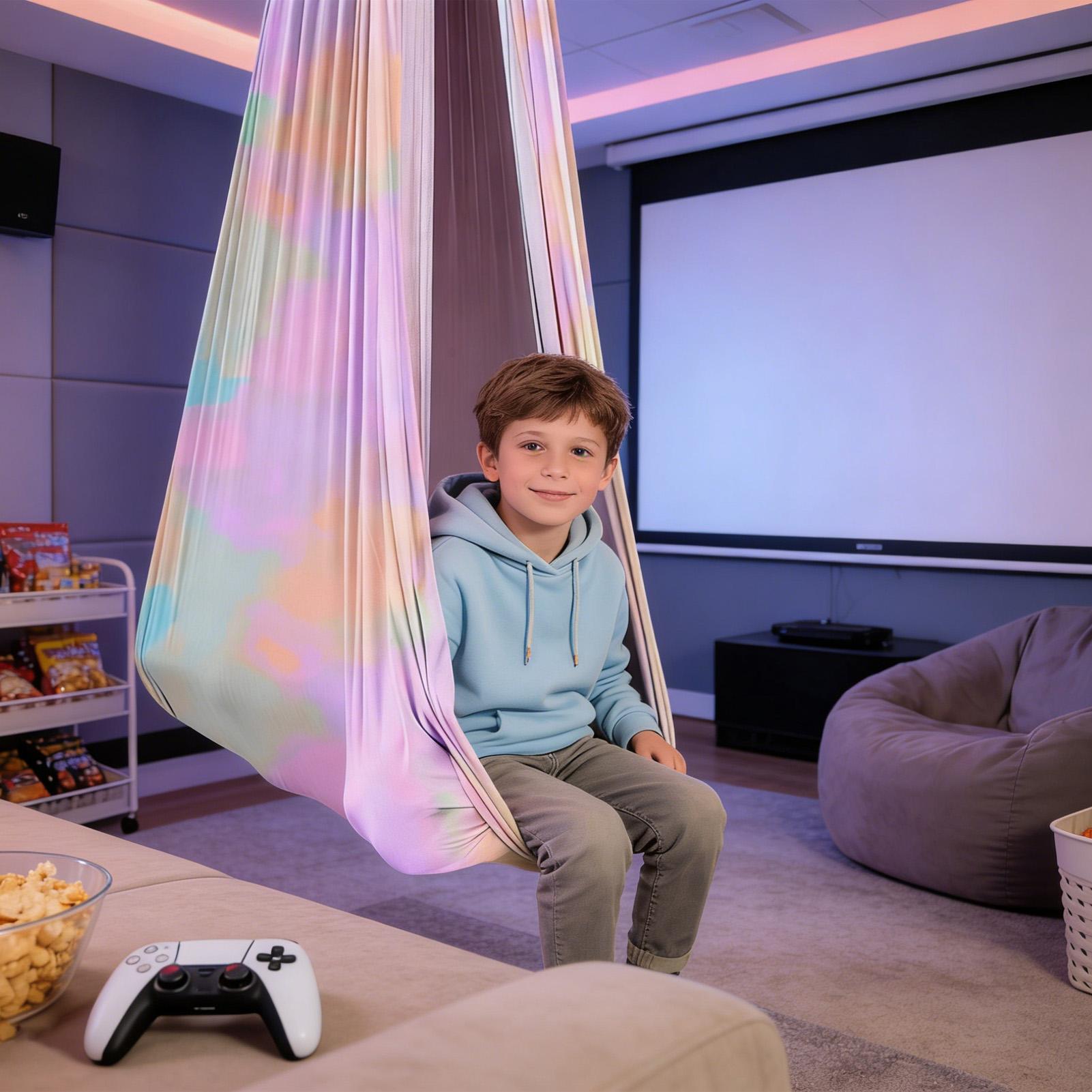 子供用スイング 強力耐荷重 カドルチェア ヨガスイング 学校 - Kids Outdoor Hammock のレビューと価格