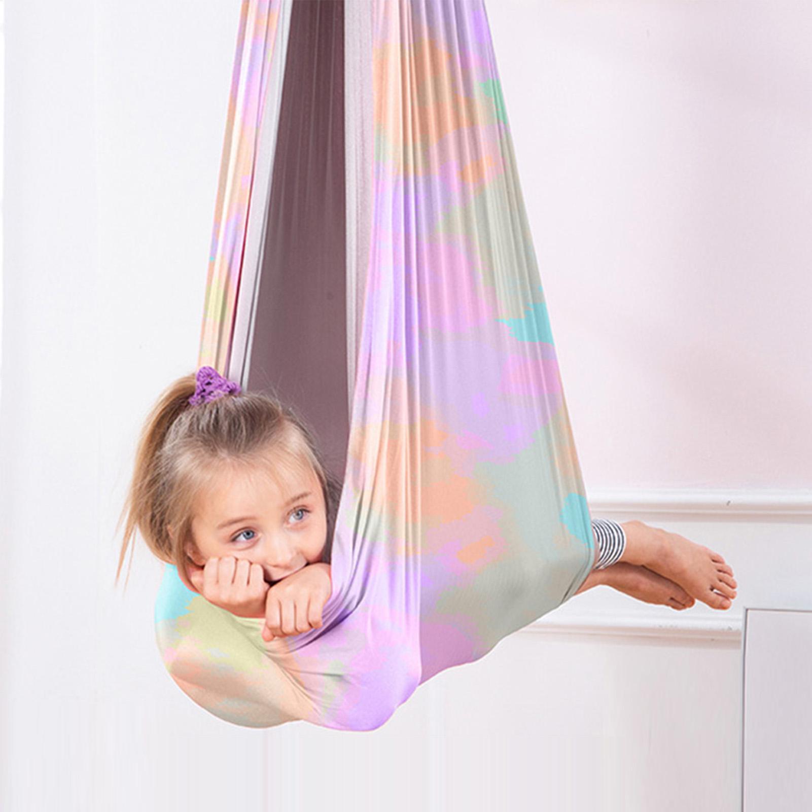 子供用スイング 強力耐荷重 カドルチェア ヨガスイング 学校 - Kids Outdoor Hammock のレビューと価格