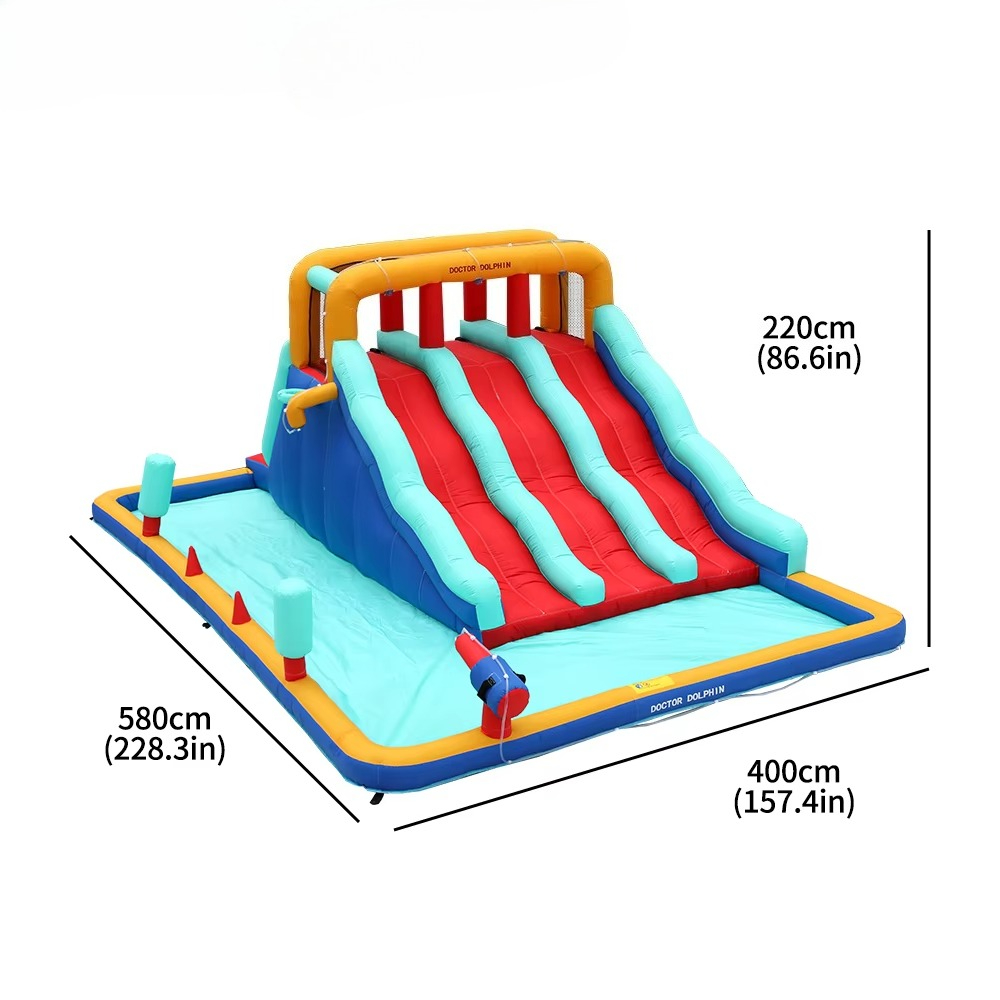 屋外用インフレータブルバウンスキャッスル、スライド付きキッズ - Kids Outdoor House のレビューと価格