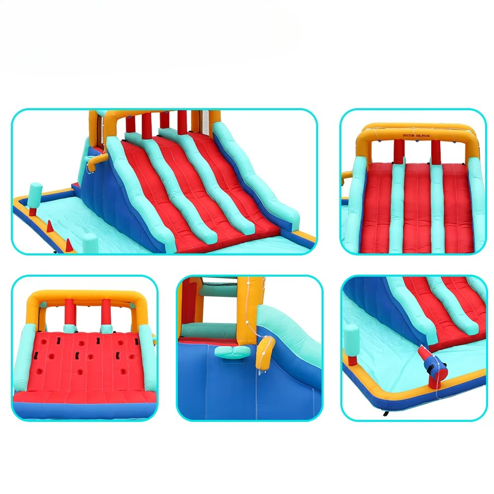 屋外用インフレータブルバウンスキャッスル、スライド付きキッズ - Kids Outdoor House のレビューと価格