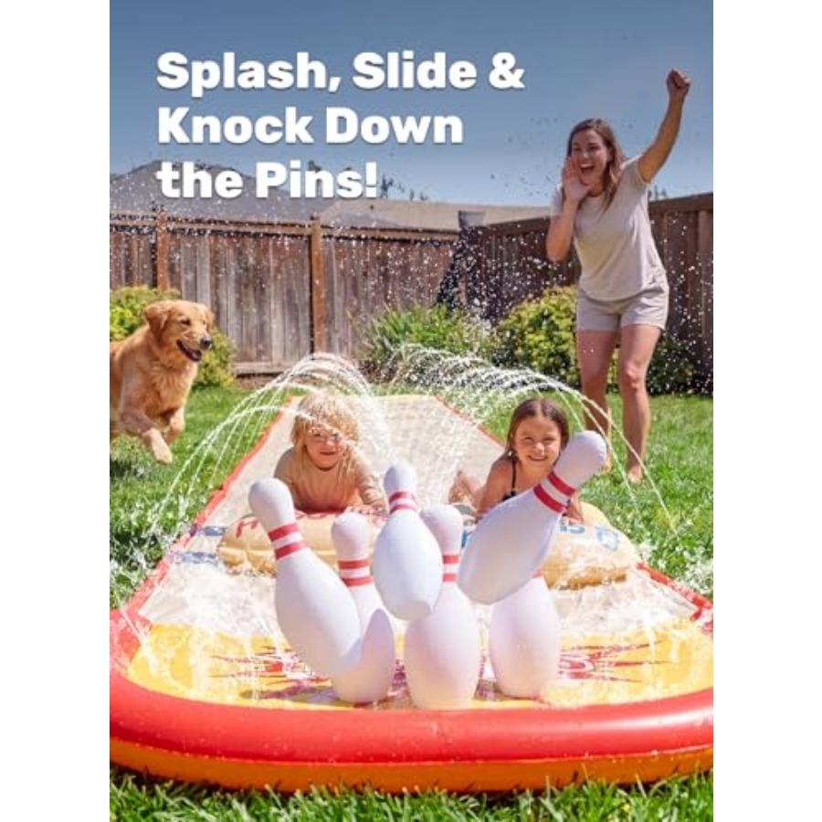 子供向け裏庭屋外遊び：20フィートの芝生用ウォータースライド - Kids Outdoor Slide Set のレビューと価格