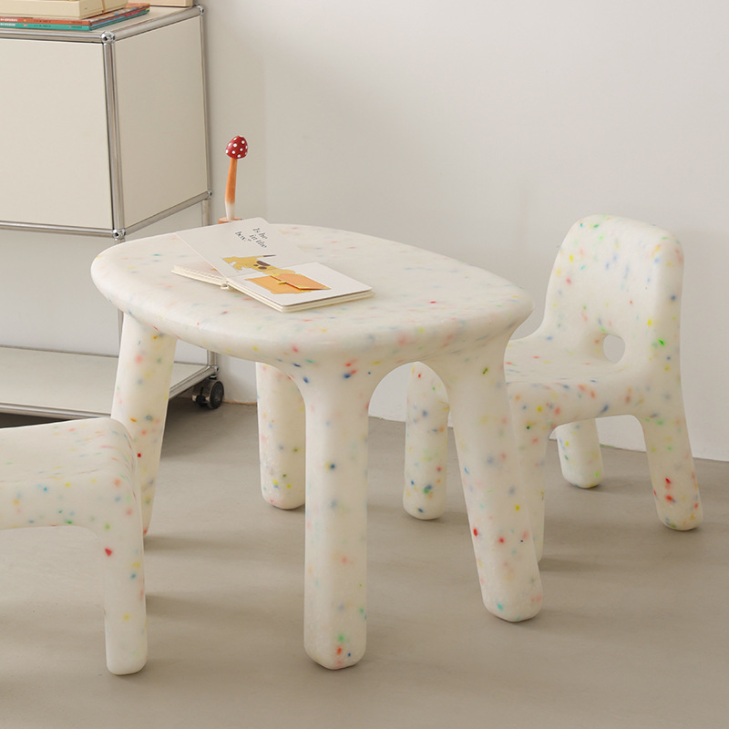 子供用学習机と椅子セット、背もたれ付き、かわいいロースツール - Kids Outdoor Furniture のレビューと価格