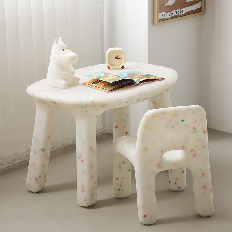 子供用学習机と椅子セット、背もたれ付き、かわいいロースツール - Kids Outdoor Furniture のレビューと価格