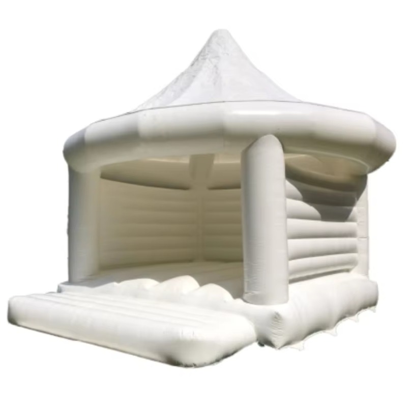 子供用インフレータブルホワイトウェディングバウンスハウス屋外 - Kids Outdoor House のレビューと価格