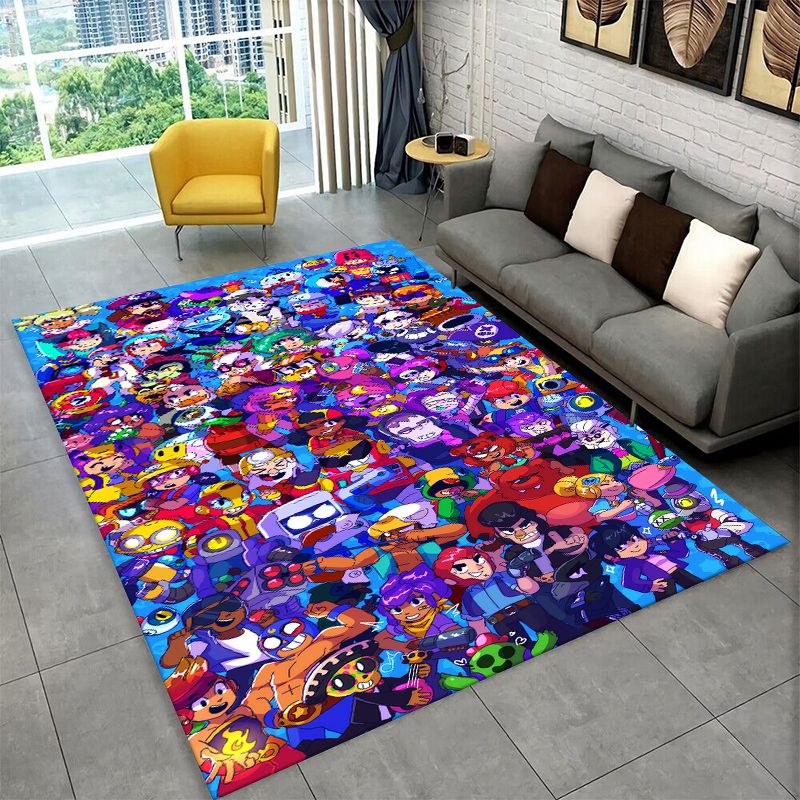 漫画B-Brawlゲーム滑り止めエリアラグ、リビングルーム、 - Kids Outdoor Mat のレビューと価格