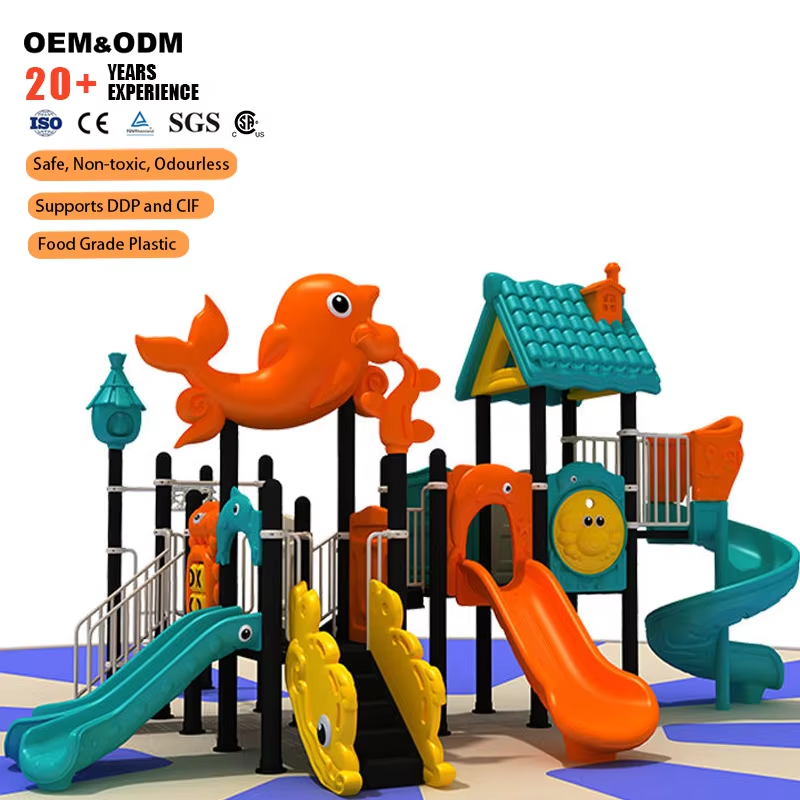 工場直販 オーシャンテーマ キッズ屋外遊具 マルチスライドセ - Kids Outdoor Slide Set のレビューと価格