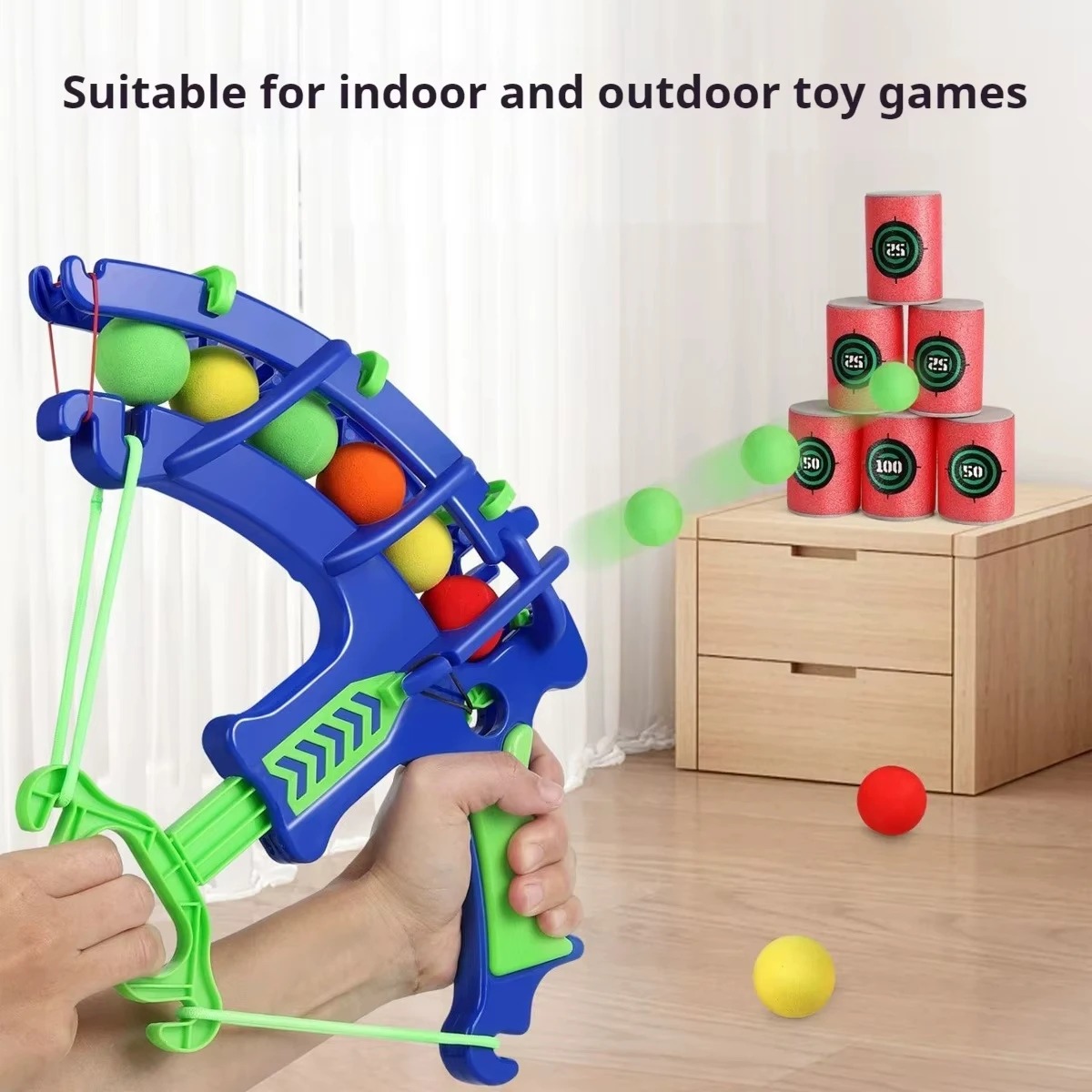 投げスポーツスリングショットターゲットバブルガンソフトボール - Kids Outdoor Games For Party のレビューと価格