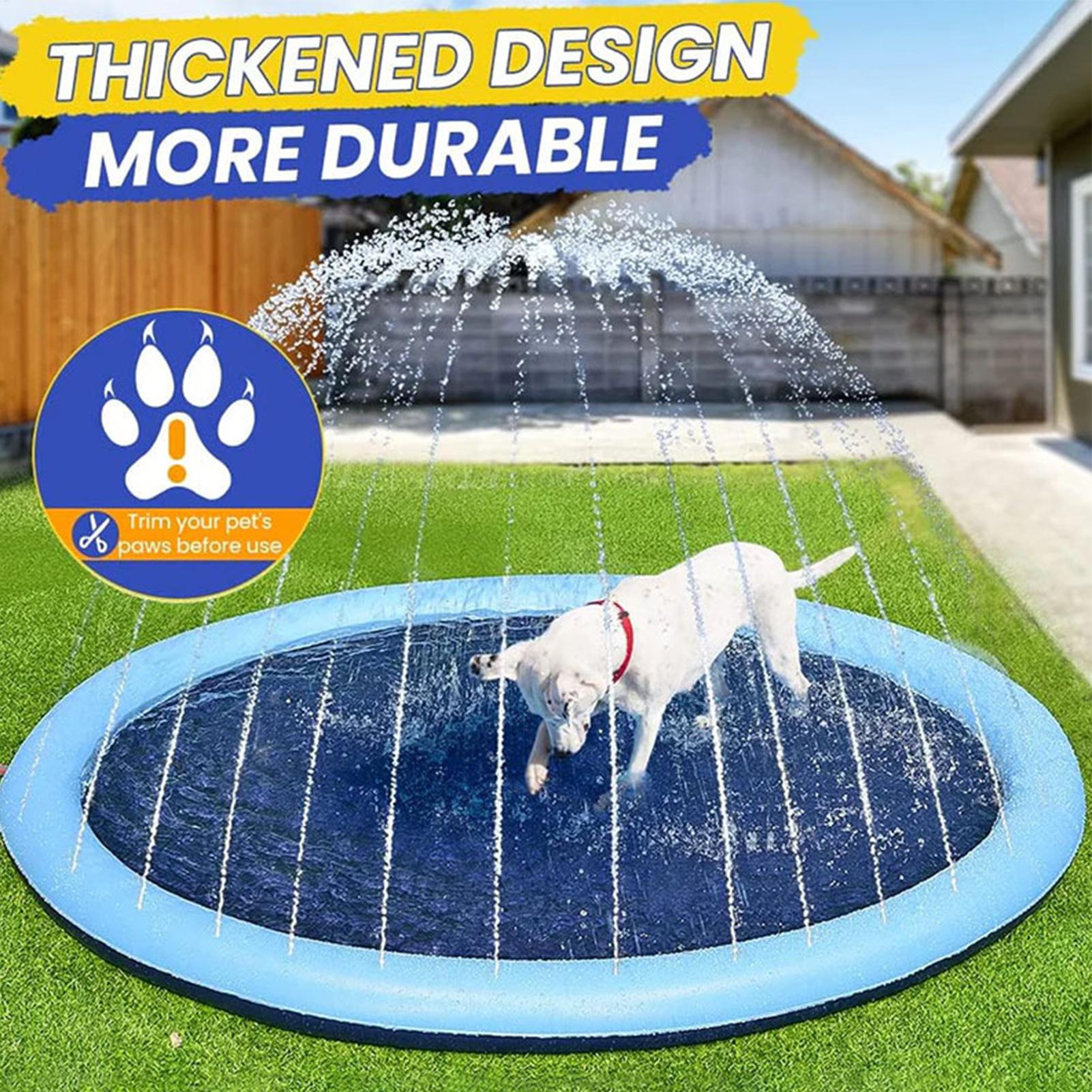 150cm屋外キッズスプリンクラープレイパッドマット芝生ビー - Kids Outdoor Mat のレビューと価格
