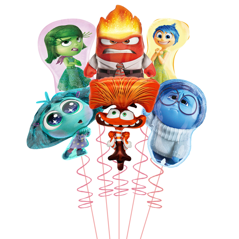 6 個ホット Inside Out2 風船セット漫画アニメー - Kids Outdoor House のレビューと価格