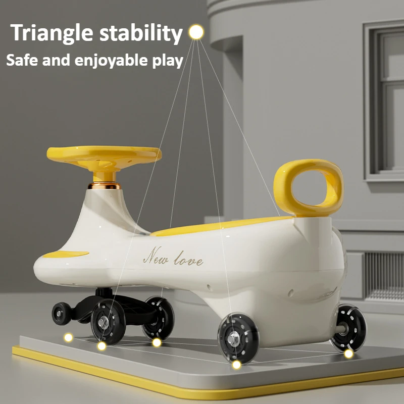 かわいい子供用スイングウィグルカー、転倒防止ユニバーサルホイ - Kids Outdoor Tools のレビューと価格