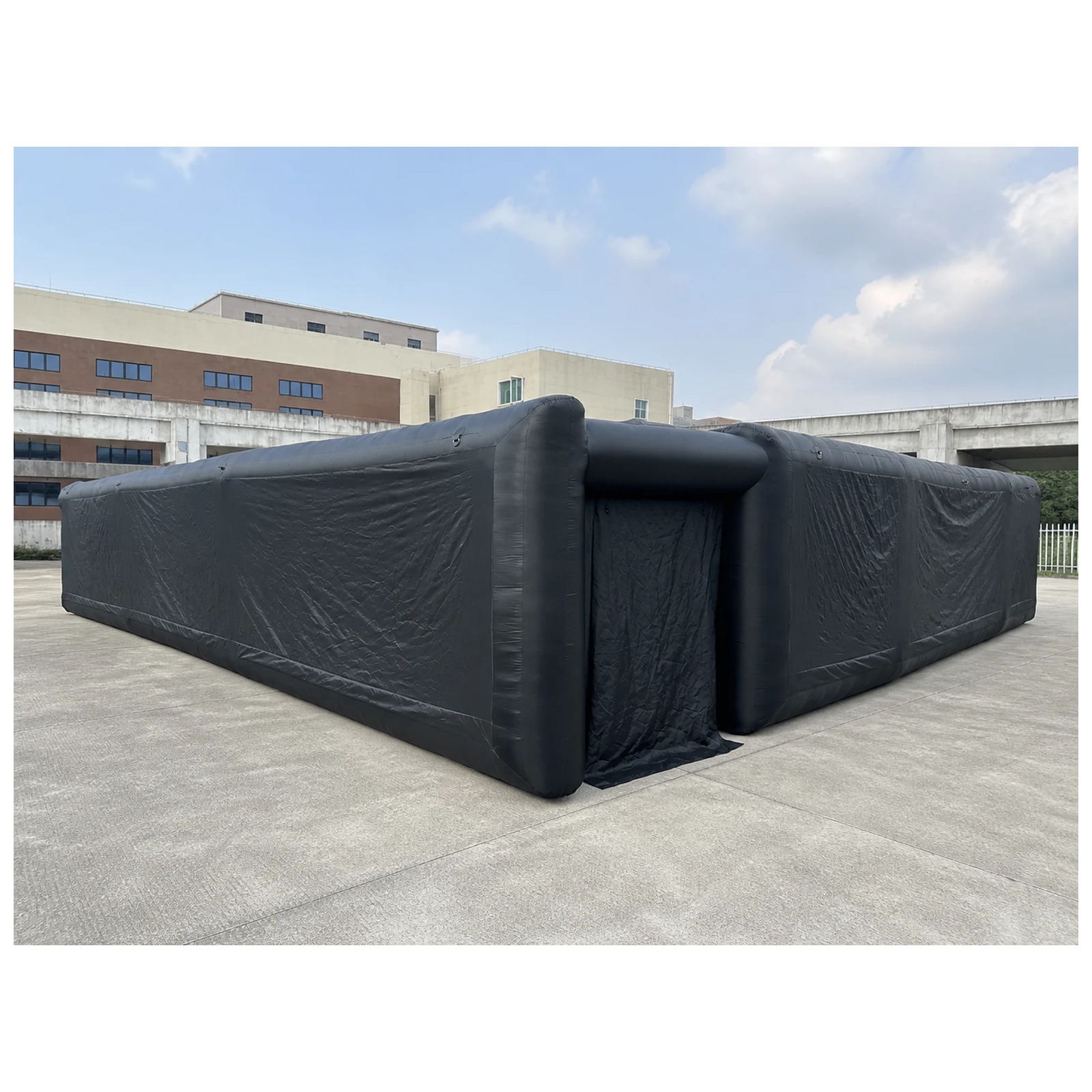 大型無地ブラックインフレータブル迷路 12×12m 39×3 - Kids Outdoor Games For Party のレビューと価格