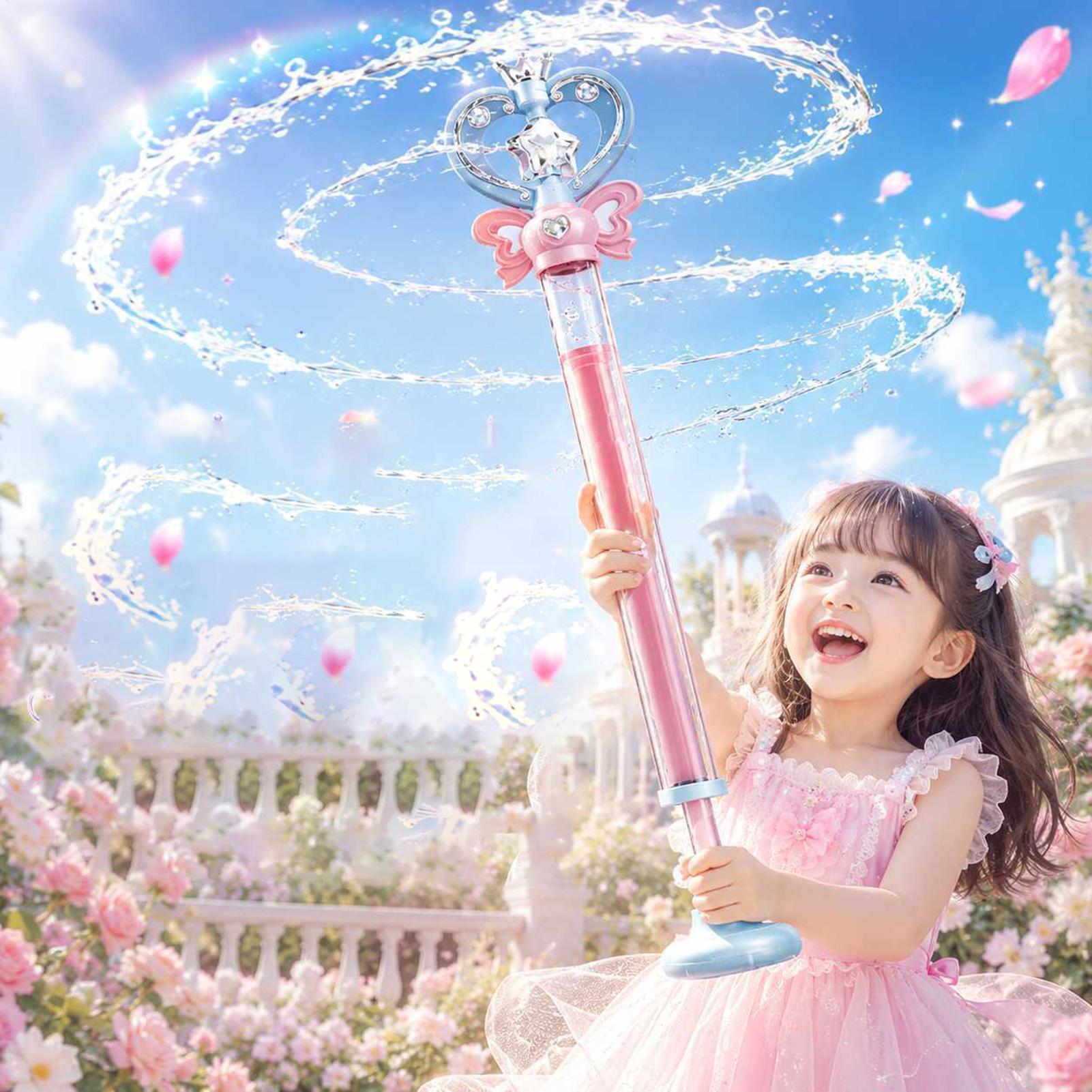 ウォーターソーカー フェアリーワンドデザイン 引き出し式 夏 - Kids Outdoor Games For Party のレビューと価格