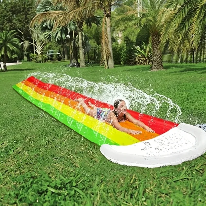 夏の屋外用インフレータブル水遊びおもちゃ ウォータースライド - Kids Outdoor Games For Party のレビューと価格