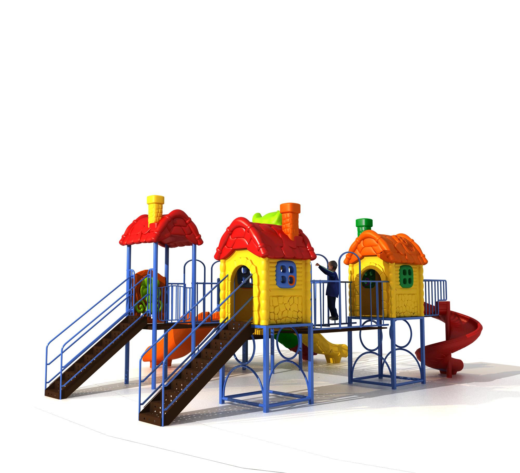 耐久性のある幼稚園用遊具、子供用屋外遊具、子供用プラスチック - Kids Outdoor Slide Set のレビューと価格