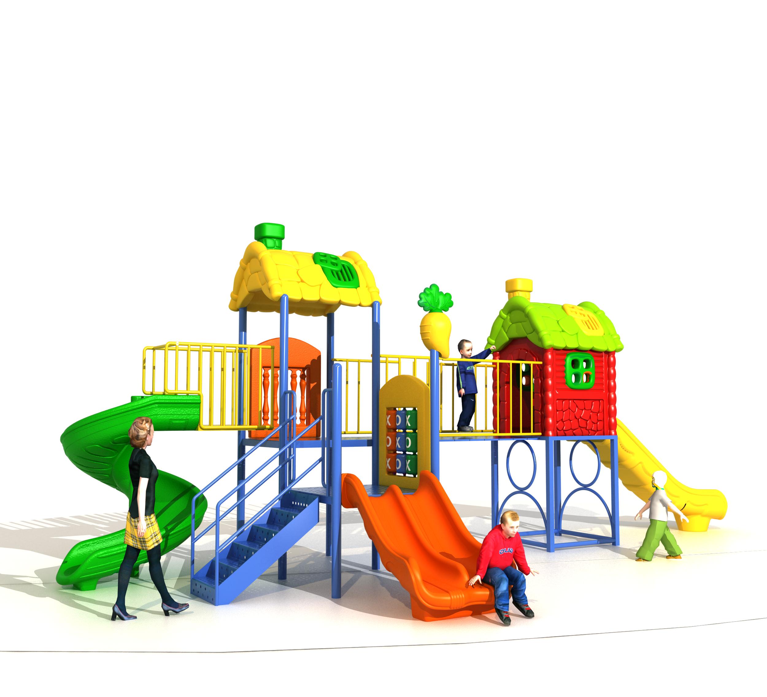 耐久性のある幼稚園用遊具、子供用屋外遊具、子供用プラスチック - Kids Outdoor Slide Set のレビューと価格