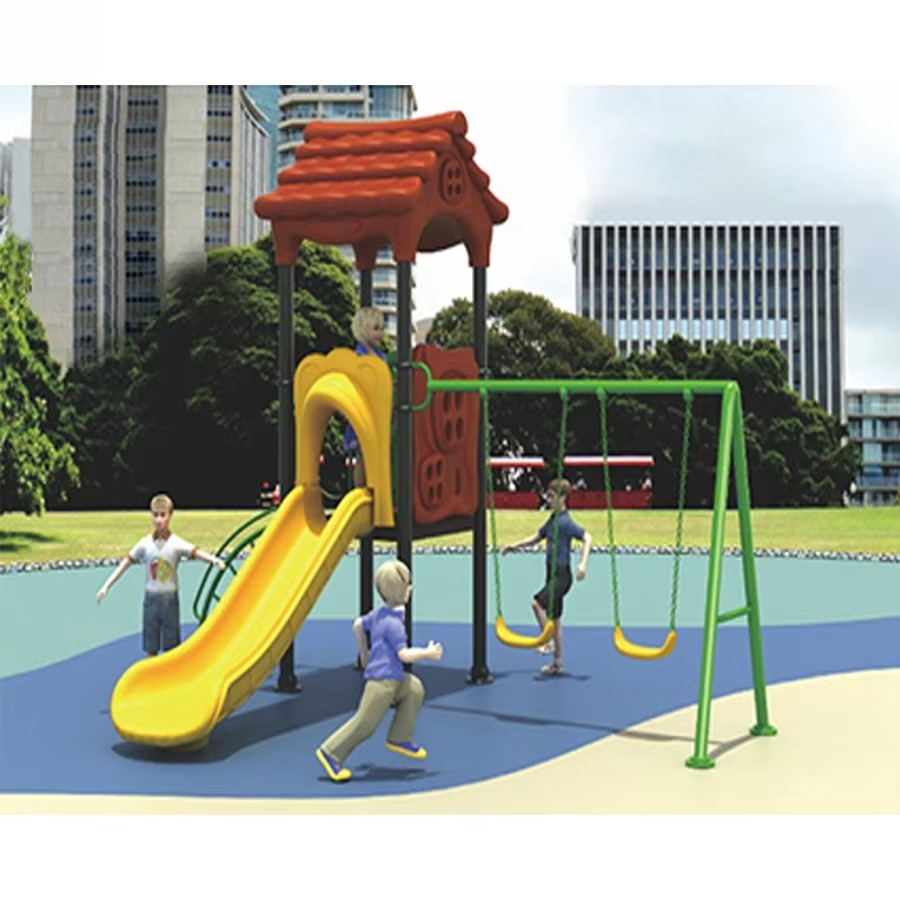 スチール製遊具、複合ブランコ、プラスチック製滑り台セット、幼 - Kids Outdoor Slide Set のレビューと価格
