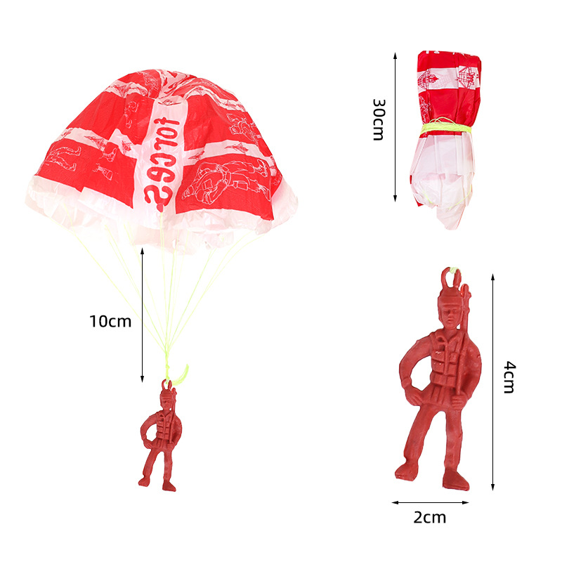 プラスチック製の子供用パラシュートおもちゃ,屋外の兵士,手投 - Kids Outdoor Games For Party のレビューと価格