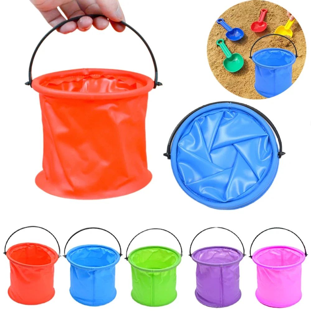 折りたたみ式ビーチ砂場バケツ ポータブル折りたたみ式手持ちバ - Kids Outdoor Tools のレビューと価格