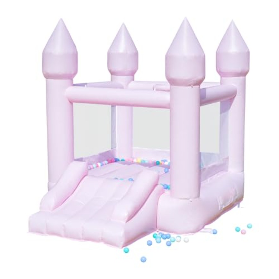 子供用PVC製バウンスハウス（3～6歳向け）、送風機付きスラ - Kids Outdoor House のレビューと価格