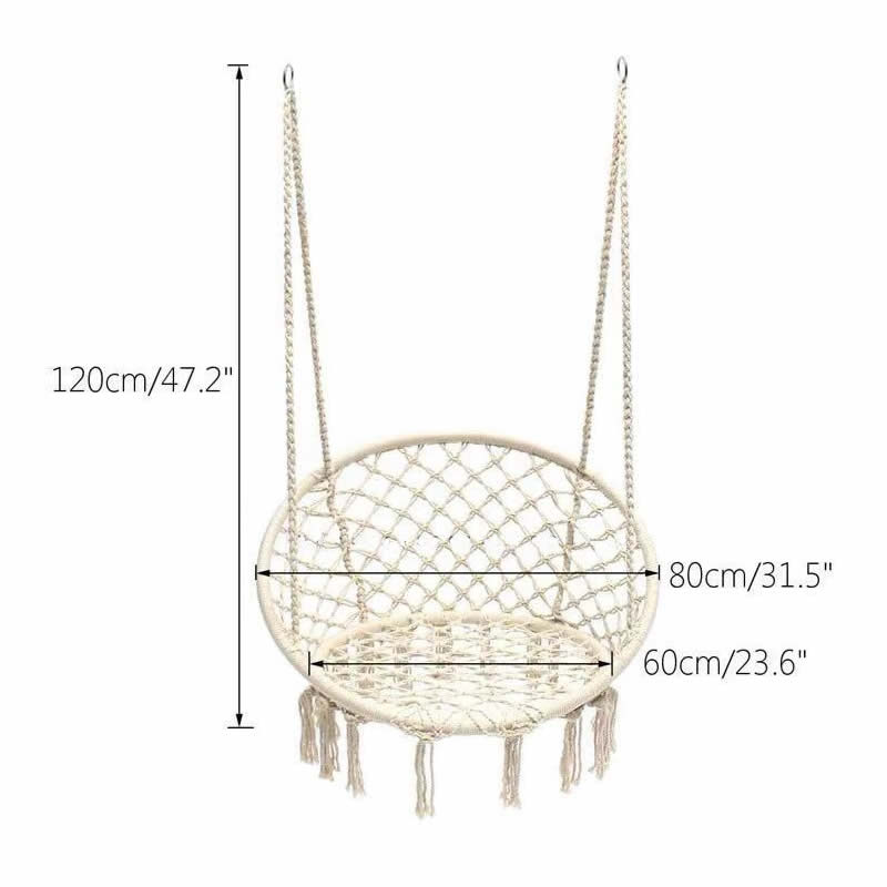 2025 北欧ガーデン手作りニットラウンドハンモック屋外屋内 - Kids Outdoor Furniture のレビューと価格