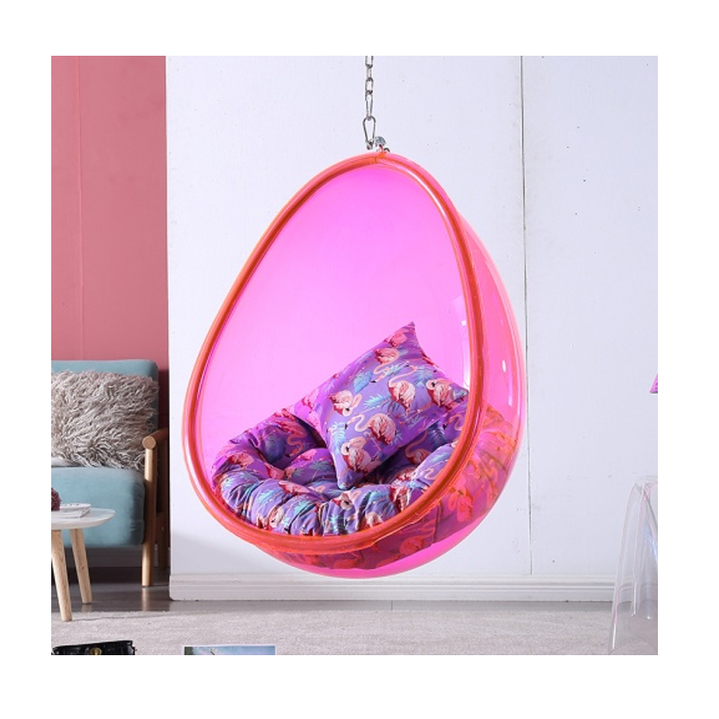 子供用モダンエッグチェア、面白いピンクのアクリルボールスイン - Kids Outdoor Egg Chair のレビューと価格
